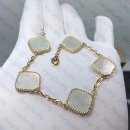 Woman Charm Bracelets Flower Pendants Necklaces Elegant Chain Bracelet Fashion Designer Necklace Brace Lace Jewelry241n