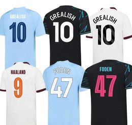 23-24 10 GREALISH 9 HAALAND 47 FODEN 11 DOKU Thai Quality Soccer Jerseys Yakuda Local Online Football Wears 19 J. AAREZ 16 RODRIGO 20 BERNARDO 24 GVARDIOL Wear