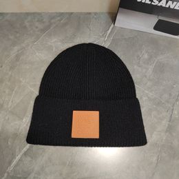 L brand autumn and winter Woollen hats, children's fashionable and versatile, high appearance knitted hats, ins ear protectors, and cold hats for men