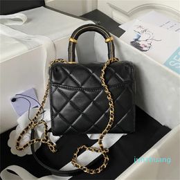 10A quality 15cm Lambskin chain Flap shoulder bag Leather women handbags ladies Handle tote clutch Classic luxurys