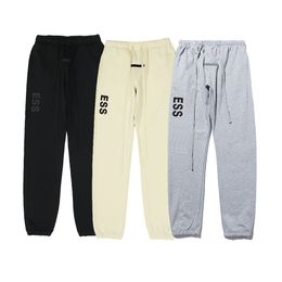 Calça de moletom masculina e feminina, calça cargo pantoufle 100% algodão grosso de alta qualidade