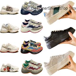 luxury s Designers High Top Quality casual shoes Women Sneakers Red Green Stripe Star Platform Men Casual Shoe Italy White Leather leather lace-up Embroidery Stripes