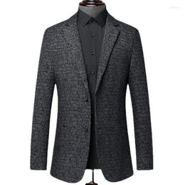 Men's Suits Autumn Business Slim Linen Casual Suit Jacket Men Luxury Prom Wedding Dress Mens Blazers Male
