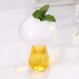 Wine Glasses 201-300ml Cute Mushroom Cup Water Bottle Ins Net Red Glass Creative Cocktail Bar Cold Drink Mixing Personality