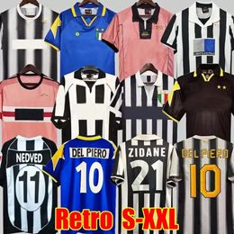 Retro DEL PIERO Conte soccer jerseys PIRLO Buffon INZAGHI 84 85 92 95 96 97 98 99 02 03 94 95 ZIDANE Ancient maillot DAVIDS shirt 11 12 15 16 17 18 POGBA Juventus