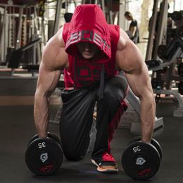 Aolamegs Men Bodybuilding Tank Tops Sleeveless Hoodie Singlets Undershirt Crossfit Fitness Muscle Men's Vest Casual Sportswea2867