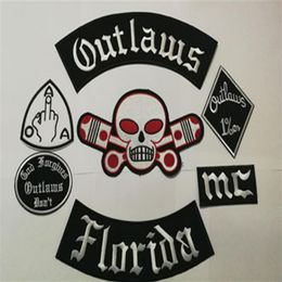 Newest Outlaws Patches Embroidered Iron on Biker Patches for the Motorcycle Jacket Vest Patch Old Rider Outlaws MC Patch badges st289W