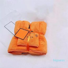 Fashion Bath Towel Set Coral Velvet Designer Towel Letter Face Towels Luxury Absorbent Men Womens Wash Cloths Towels234O