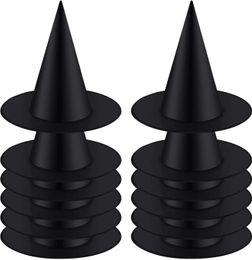 Party Hats 12pcs Halloween Witch Hat Cap Hanging Costume Accessory for Favour Black 230919