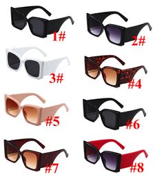 Sunglasses Ladies Black Pink For Women Big Frame Sqaure Glasses Popular Designer Eyewear Shades 8 Colours 10PCS