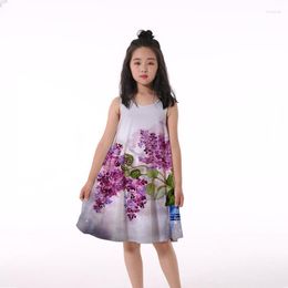 Girl Dresses Arrival Summer Girls Bag Print Selling Baby Straight Frocks Floral 3D Clothes Party Birthday