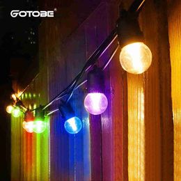 LED Strings Party LED Christmas Decoration Holiday Light Outdoor Waterproof Garland Garden Party Festoon LED String Light Wedding Fairy Lamp HKD230919