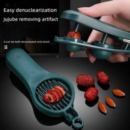 Fruit Vegetable Tools Jujube Pit Removing Artefact Two In One Hawthorn Cherry Seed ing Tool Necessary For Household Slicer 230919
