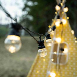 LED Strings Party 23Meter Patio String Light Outdoor Garland Festoon G50 Globe Bulb Fairy String Lights Connectable New Year Garden Wedding Decor HKD230919