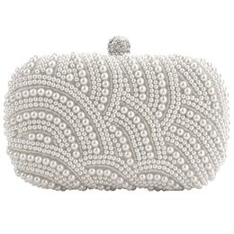 Evening Bags Fashion Clutch Bag Beaded Party Bridal Handbag Wedding Purse 230918