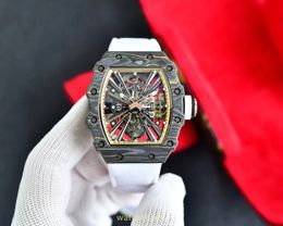 RM12-01 NTPT Tourbillon Hollow Streamline Watch manual chain movement size about 51x42x15mm sapphire mirror Men's watch