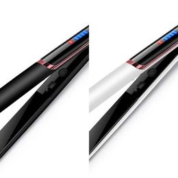 Hair Curlers Straighteners Infrared curling iron Brush Anion Flat Straightening Comb Tourmaline Ceramic Plate 0919