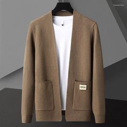 Men's Sweaters Sweter De Hombre Cardigan Male High Quality Single Breasted Chenille Mens Fashion Solid Colour Man 4XL