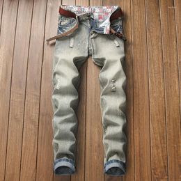 Men's Jeans 2023 High-end Denim Retro Old-fashioned Classic Simple Tide Brand Casual Long Pants Large Size