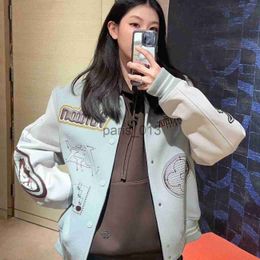 Men's Jackets 2023 new high version custom autumn and winter department Bai Jingting with the same baseball jacket American retro jacket lovers jacket x0920