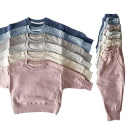 Clothing Sets Autumn Fashion Toddler Baby Boys Girl Clothes Set Korea Kids Sports Sweatshirt Pants 2Pcs Suits Outfits 230920
