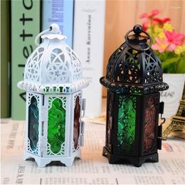 Candle Holders 16.5x7cm Glass European Castle Hollow Out For Wedding Home & Living Decoration Candleholders Kitchen