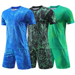 Men's Tracksuits Camouflage Men Football Jerseys Shorts Double Pockets College Soccer Kits Uniforms DIY Custom Women Soccer Tracksuit Shirt S-3XL 230920