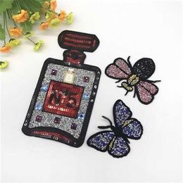 Clothing sewing accessories and tools Butterfly bee ironing clothing patches Horn embroidery clothing hats251Q