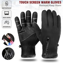 Ski Gloves Multi size Warm Waterproof Full Finger Anti slip Torch Screen Thermal Mittens For Camping Hiking Skiing Biking 230920