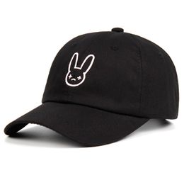 Bad Bunny 100 Cotton Hat Rapper Reggaeton Artist Dad Hat Snapbacks Unisex Baseball Cap Concert Hat Hip Hop Stickerei Hats6674042