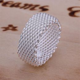 network sterling silver plated ring GR040 women's 925 silver Band Rings2425