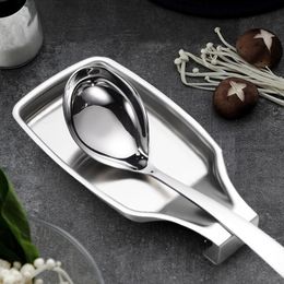 Cooking Utensils Spoon Put Tray Stainless Steel Heavy Duty Durable Spoon Rest for Stove Top Storage Utensils Spatula Holder Kitchen Cooking Tool 230920