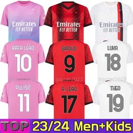 REIJNDERS 23 24 PULISIC Soccer Jerseys GIROUD DE KETELAERE RAFA LEAO REBIC Football Shirt Third 3rd Men Kids Kit Uniforms 2023 2024 KOCHE LOFTUS-CHEEK THEO MILANS 16 18