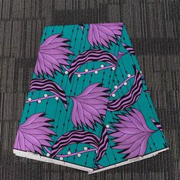 Africa Ankara Polyester Fabric Printed Cloth Sewing Quilting wax Fabrics for Patchwork Needlework DIY Handmade Accessories FP6281246n