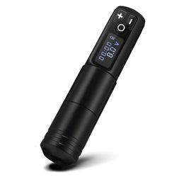 Tattoo Machine Wireless Pen 1800 MAh Battery with Portable Power Powerful Coreless Motor Digital LED Display For Body Art 230920