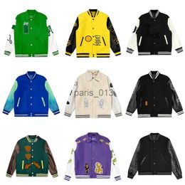 Men's Jackets Mens jackets designer Baseball varsity jacket letter stitching embroidery autumn and winter men Top loose High Street causal outwear coats x0920