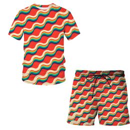 New Fashion Women/Mens Vortex Funny 3d Print T-Shirt / Jogger Shorts Casusal Tracksuit Sets S-7XL 012