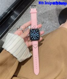 Fashion P Designer luxury Smart Straps For Apple band 42mm 38mm 40mm 41mm 44mm 45mm 49mm Watchband Bracelet Stripes Watch Band designs iwatch 9 8 7 6 5 4 3 2 1 SE Watchbands