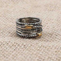 Band Rings Band Rings JADE ANGEL Vintage Cross Braided Classic Jewelry Copper Men s Twisted Wire 230227 x0920