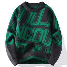 Men's Sweaters 2023 Autumn Winter Fashion Letter Printed Sweater Men High End Luxury Mens Thick Warm Harajuku Christmas Jumper