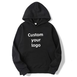 Men's Hoodies Sweatshirts Men and Women DIY Printed Hooded Sweatshirt Loose Pullover Spring Autumn Winter Cotton Customise your Hoodie (S-4XL) 230925