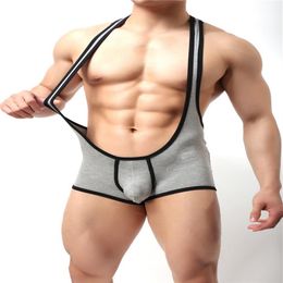 Leotard Mankini Swimsuit Men Undershirt Underwear Stretch Spandex Men Bodysuit Wrestling Suit Singlets Slimming Vest Jumpsuits276c