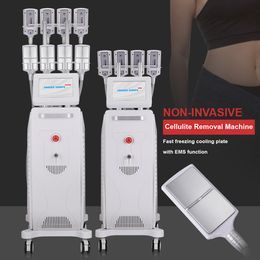 Newest Design Cryo Body Slimming Peach Hip Shaping Lymphatic Drainage Health Machine 8 Freezing Plates Muscle Relaxation Pain Relief Massage Device