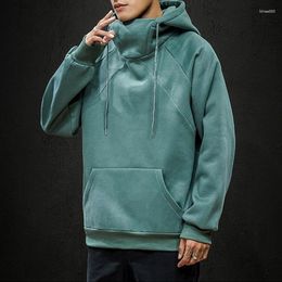 Men's Hoodies Men Casual Plus Size Sportswear Spring Loose Couple Green Oversized Hip Hop Hoodie Long Sleeve Hooded Sweatshirt Boys 4xl 5xl