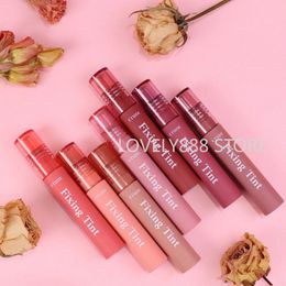 Lipstick Korean Velvet Matte Lip Glaze Fixing Tint Lipstick Long-lasting Non-sticky Cup Waterproof Beauty Makeup Cosmetics 230919