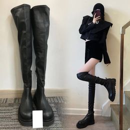 Boots Winter High For Women Fashion Thick Sole Long Female Elegant Platform Women's Over the Knee Botties 230920