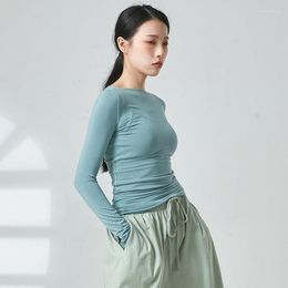 Stage Wear Autumn And Winter Dance Dress Female One-line Collar Long Sleeve Slimming Classical Modern Training