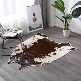 Carpets Fashionable Floor Rug Portable Doorway Mat Anti-Slip Cow Animal Print Creative