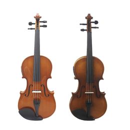 AstonVilla Electroacoustic Electric Violin Solid Wood EQ Violin Student Adult Beginner Playing Electronic Violin Violins Case Best