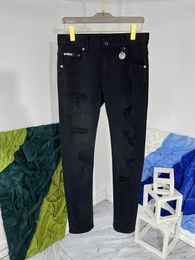 Men's Jeans Brand All Season Men High Quality High-rise Holde C415